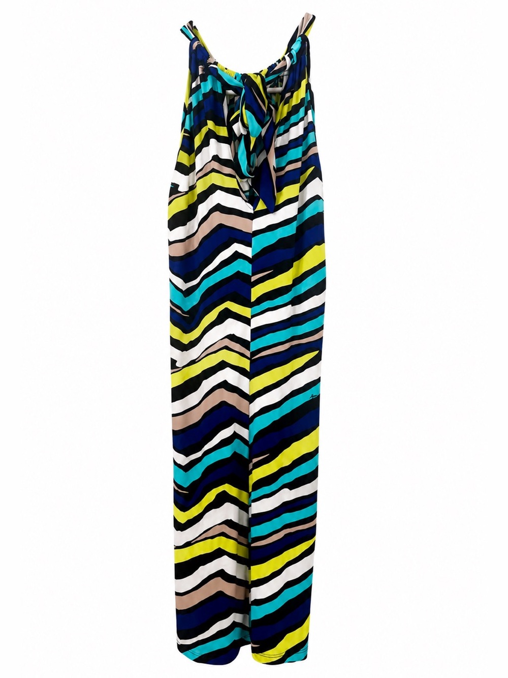 Trina Turk Dress in Navy, Teal & Lime